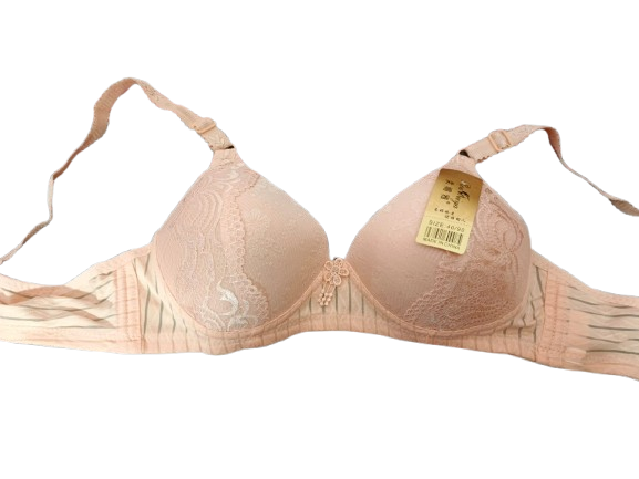Peach Elegance Lace Cup Bra – 40 Size | Soft Comfort & Stylish Support