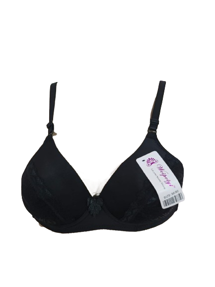 Black Elegance Semi Cup Bra – 36 Size | Stylish Support & Everyday Comfort