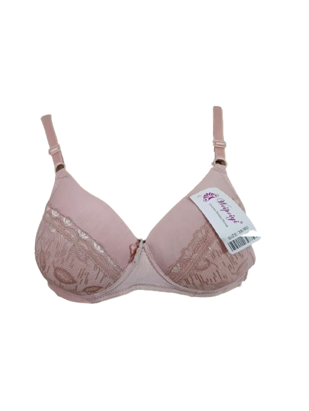 Tea Pink Elegance Lace Cup Bra – Soft Comfort & Stylish Support