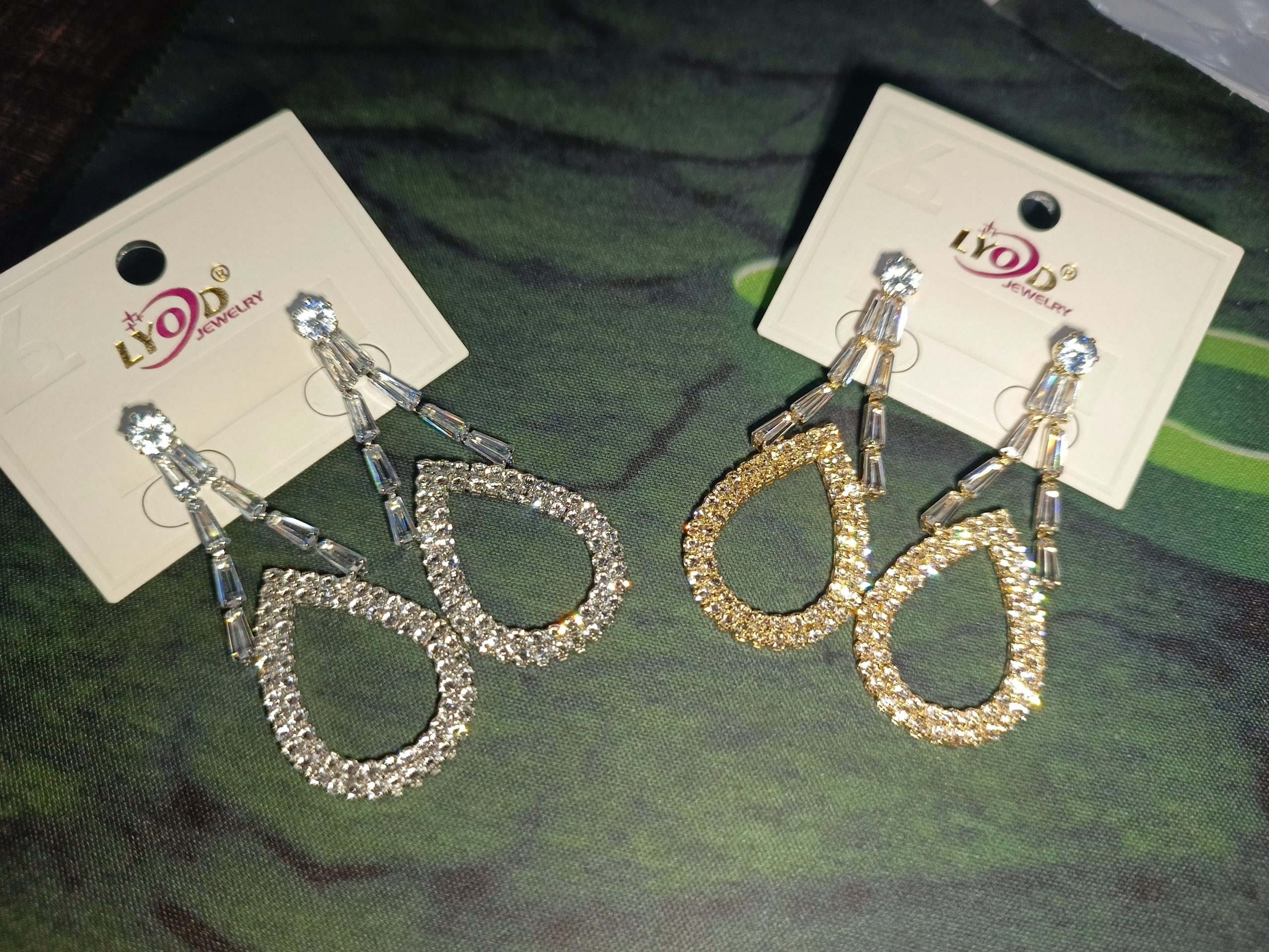 Luxury Crystal Teardrop Statement Earrings for Women