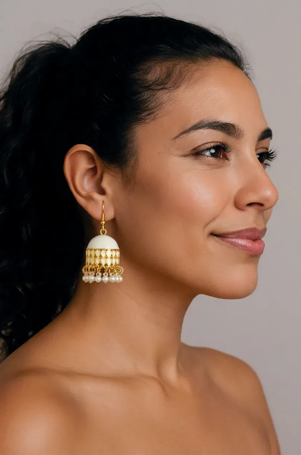 Colorful Traditional Jhumka Earrings for Women