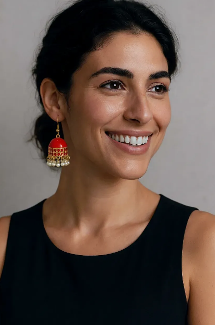 Colorful Traditional Jhumka Earrings for Women