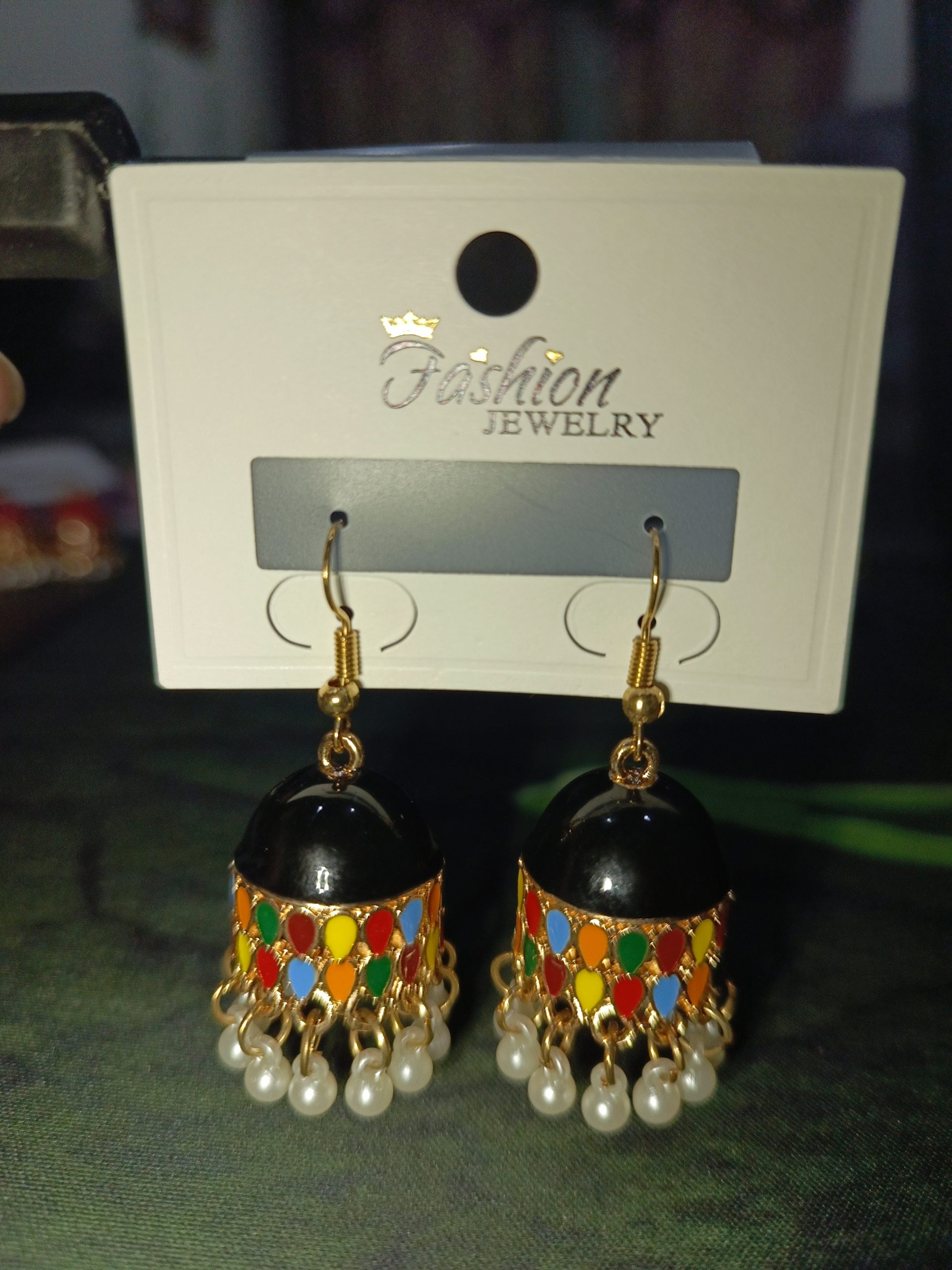 Colorful Traditional Jhumka Earrings for Women