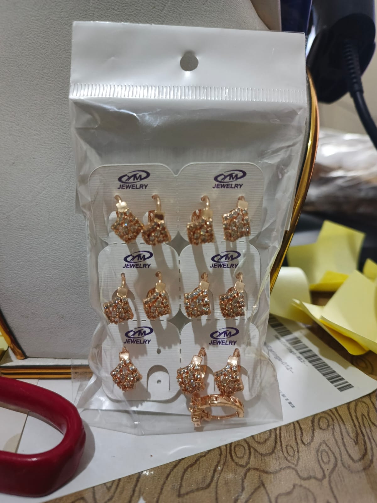 SmallEarning-011--160 Mini Gold Tone Ear Studs Set – Daily Wear Collection