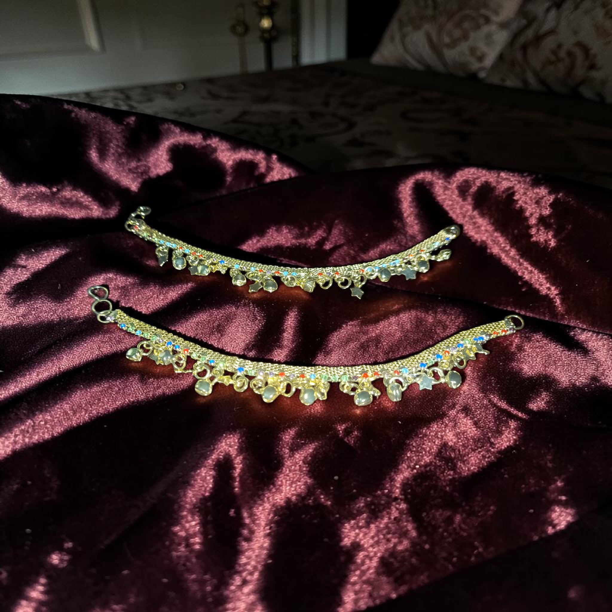 Elegant Crystal Charm Payal for Women – Anklet Foot Jewellery