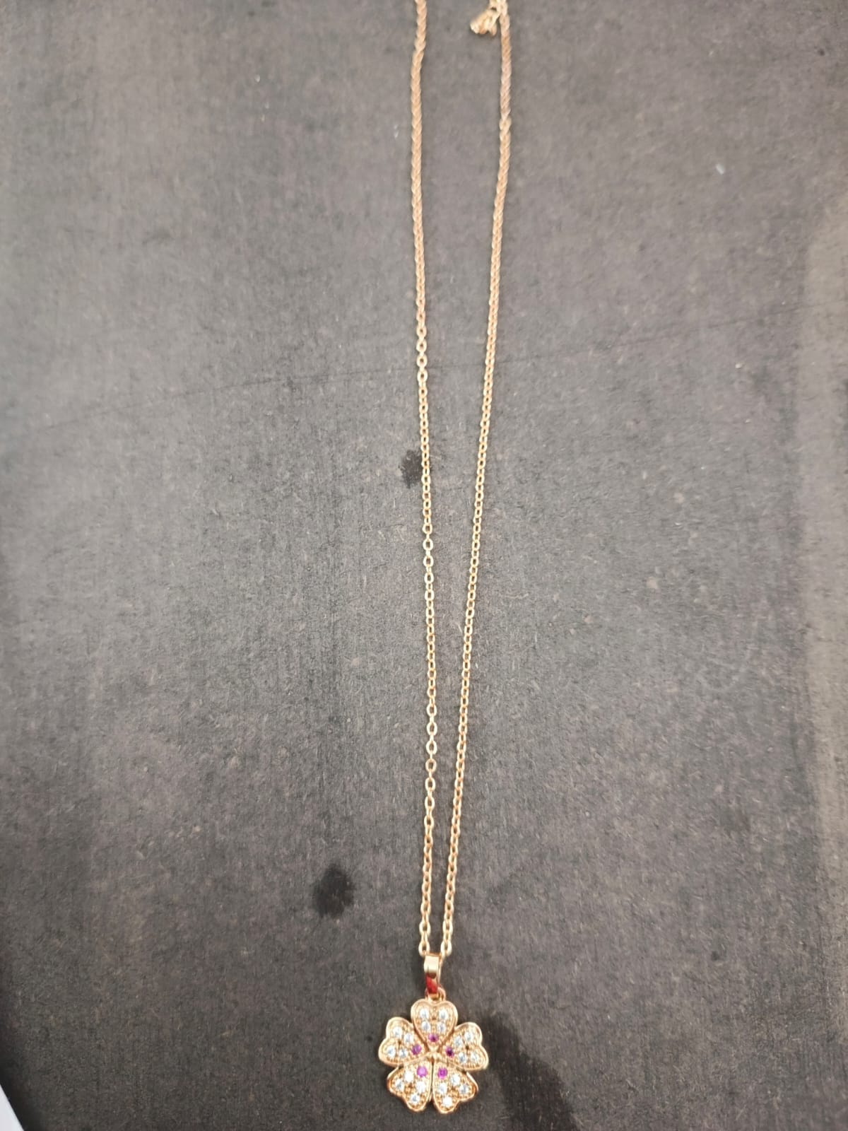 Elegant Floral Crystal Pendant Necklace for Women